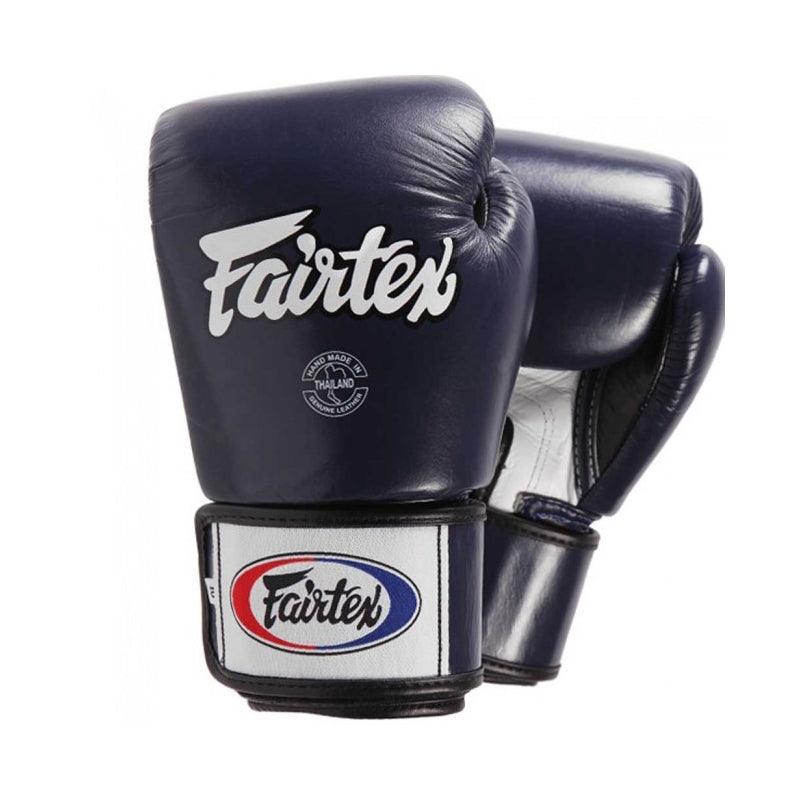 FAIRTEX KICKBOKSHANDSCHOENEN TIGHT FIT - BLAUW