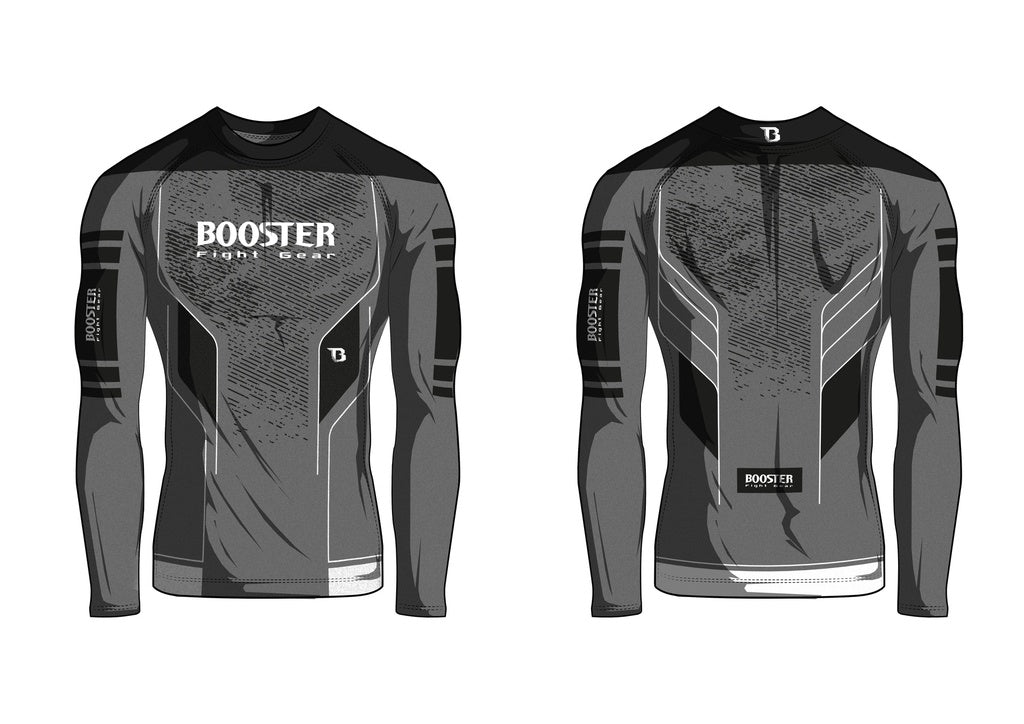 BOOSTER DELTA 4 RASHGUARD ZWART/GRIJS