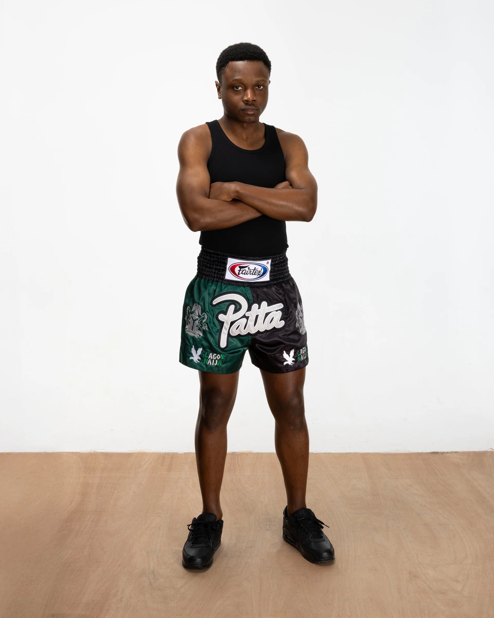 PATTA X FAIRTEX KICKBOKS BROEKJE NAIJA GROEN/ZWART