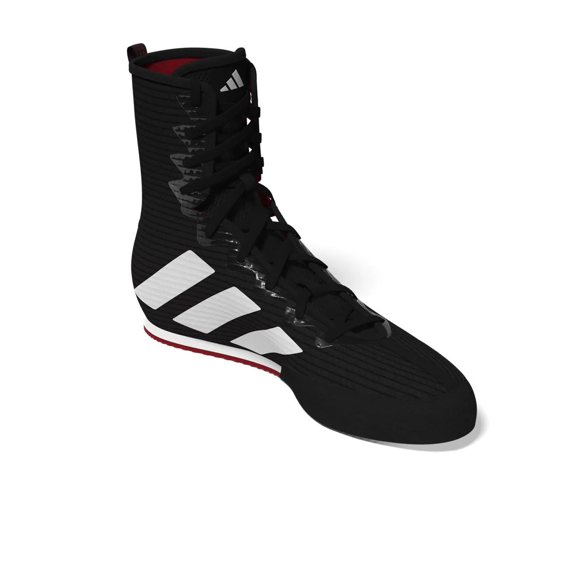 ADIDAS BOKSSCHOEN BOX HOG 4 ZWART/WIT