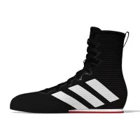 ADIDAS BOKSSCHOEN BOX HOG 4 ZWART/WIT