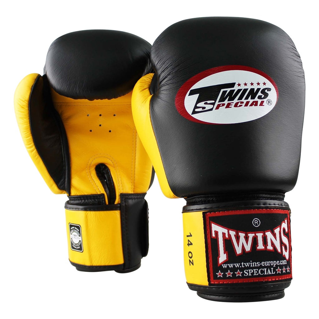 TWINS (KICK)BOKSHANDSCHOENEN BGVL3-2T GEEL/ZWART