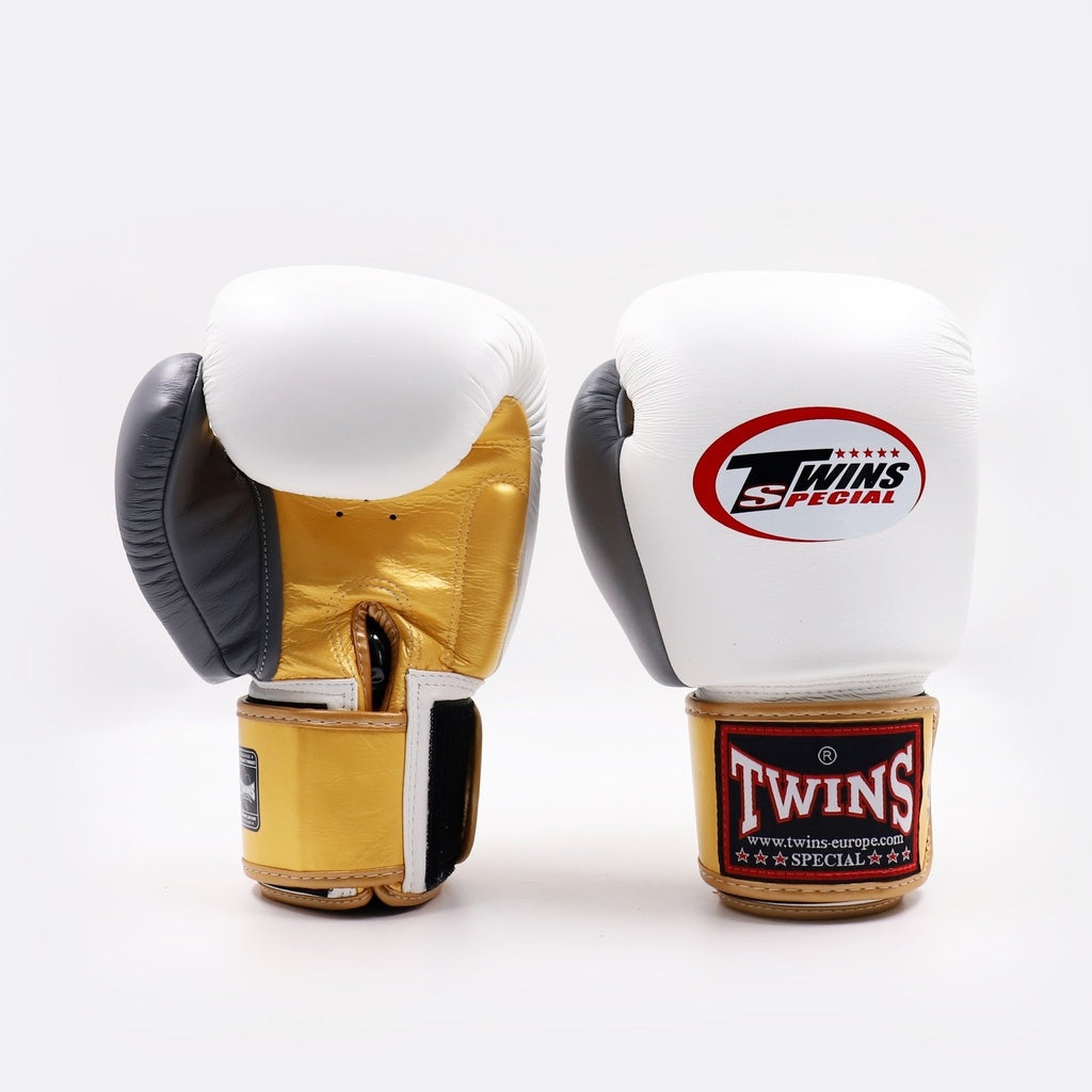 TWINS (KICK)BOKSHANDSCHOENEN BGVL 4 - GOUD/WIT/GRIJS