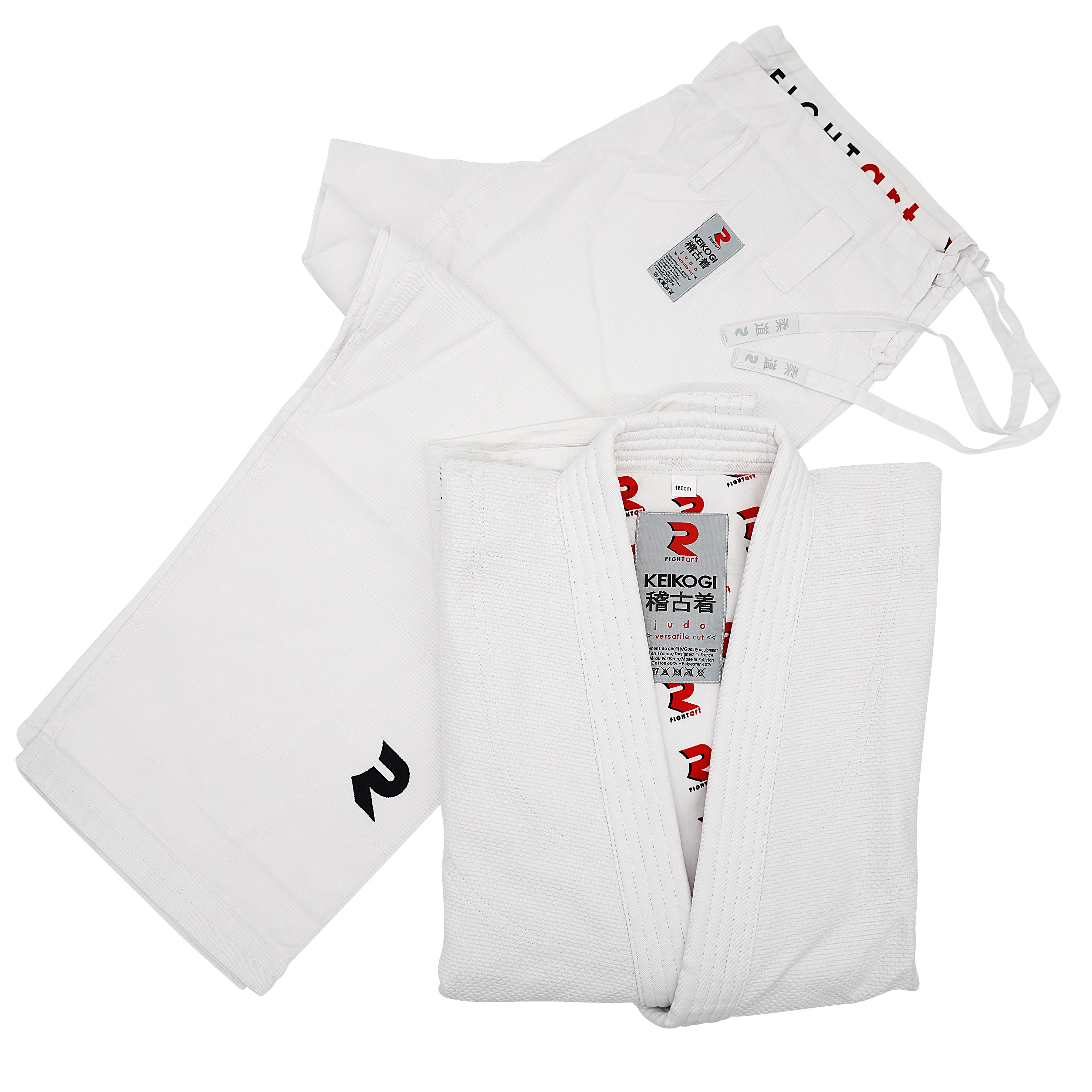 JUDO FIGHTART KEIKOGI - WIT-ZONDER GORDEL