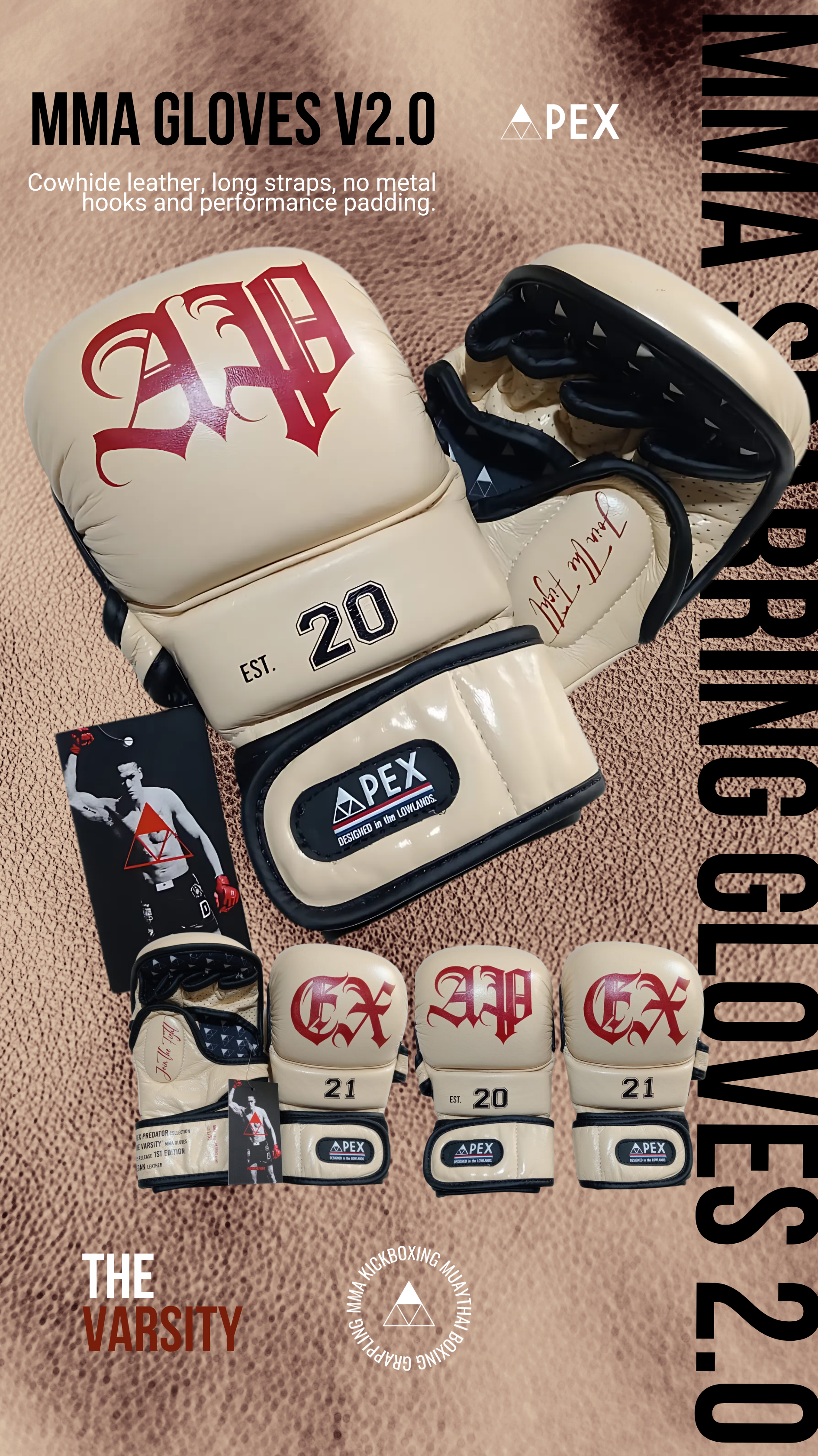 APEX VARISITY MMA STRIKING GLOVES V2.0