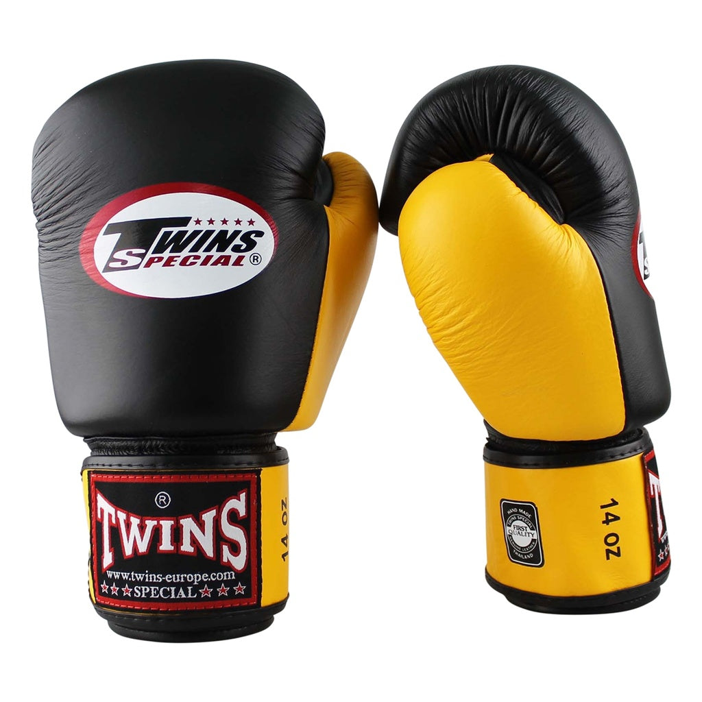 TWINS (KICK)BOKSHANDSCHOENEN BGVL3-2T GEEL/ZWART