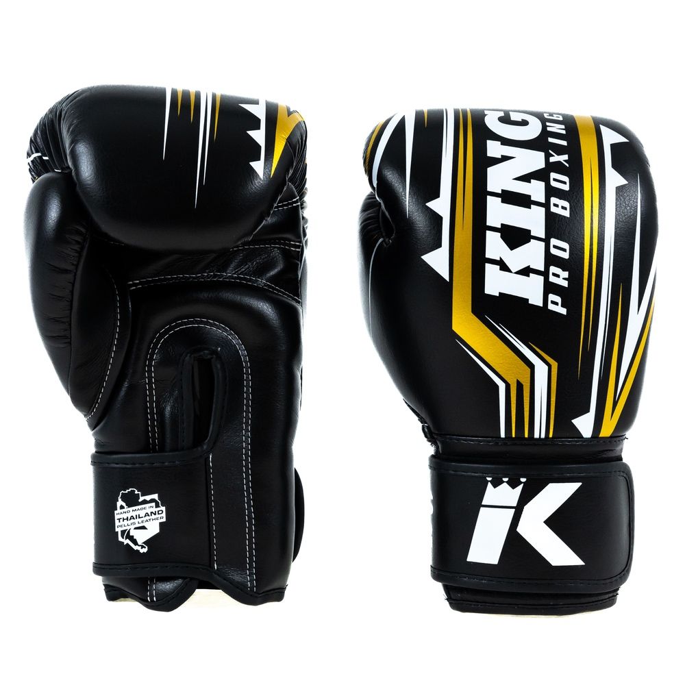 KING PRO (KICK)BOKSHANDSCHOENEN SPARTAN 5 ZWART/GOUD