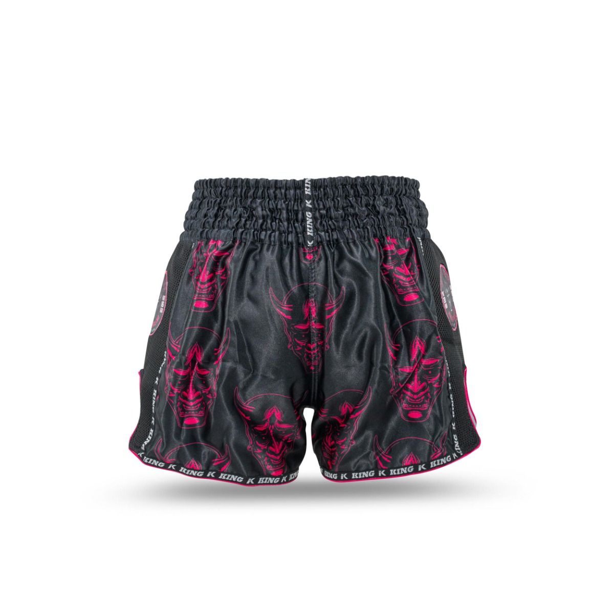 KING PRO KICKBOKS BROEKJE DEVIL 3 - ZWART/ROOS